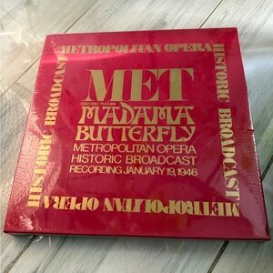 MET Broadcast PUCCINI Madama Butterfly Albanese/Browning/Cimara 1946 SEALED